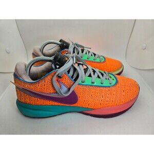 Nike LeBron 20 XX Chosen 1 Basketball Shoes Mens 8 Orange Athletic Court Sneaker
